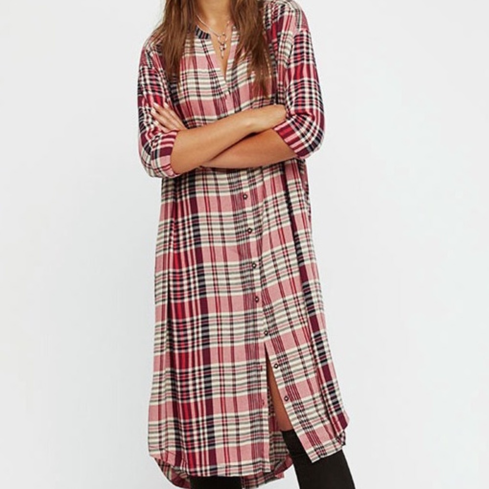 NWOT Loralei Plaid Button Down Top